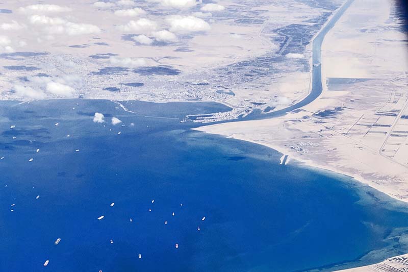 toàn cảnh kênh đào Suez
