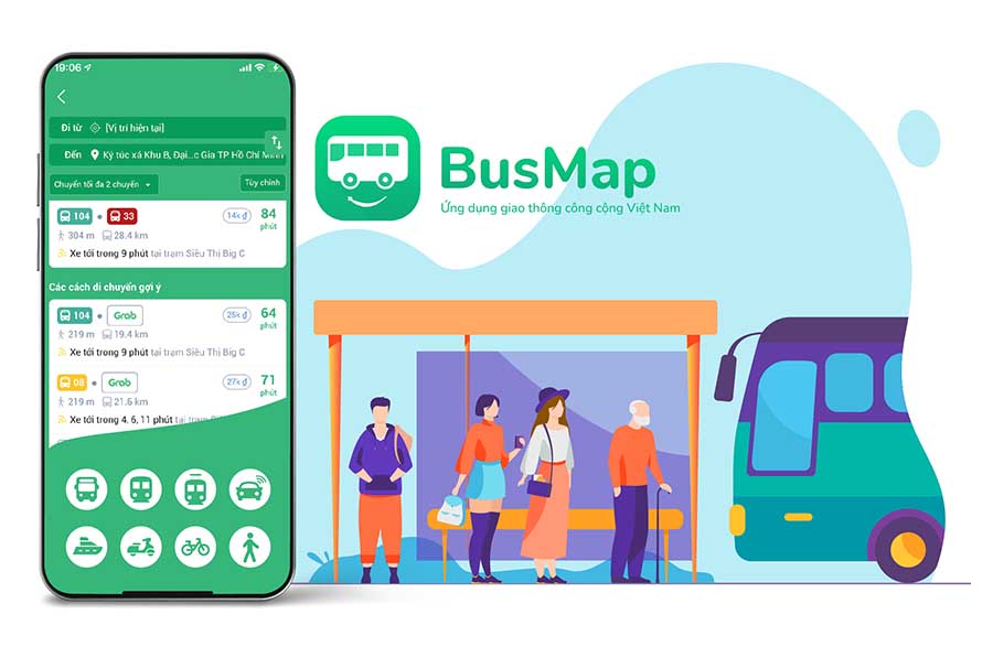ứng dụng du lịch việt nam bus map