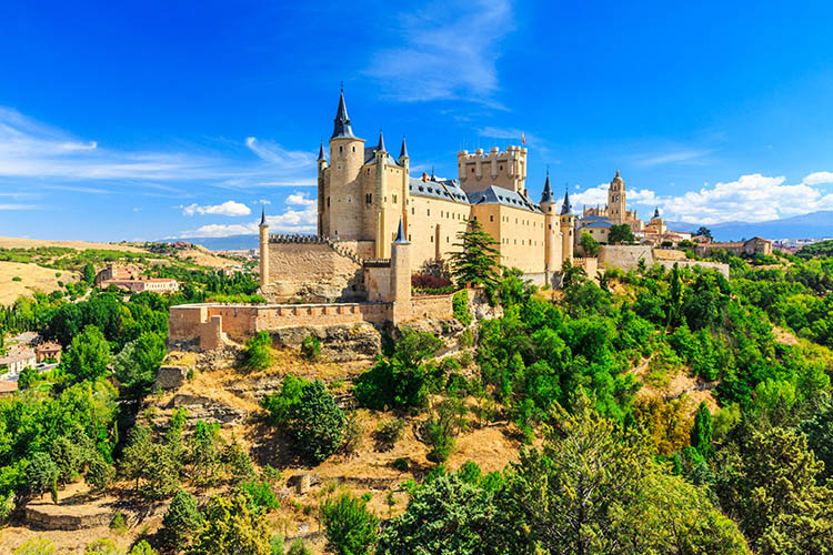 Lâu đài Segovia Tây ban Nha