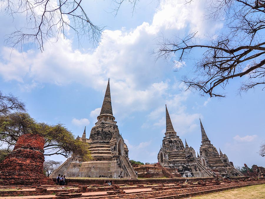 Đền Wat Phra Si Sanphet ở cố đô Ayutthaya 