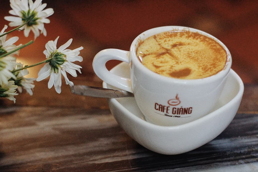 The best drink when traveling to Hanoi in winter is the egg coffee