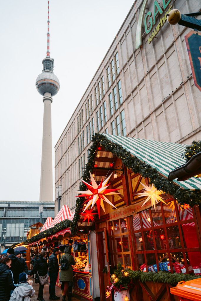Christmas Market at City Hall in Berlin
