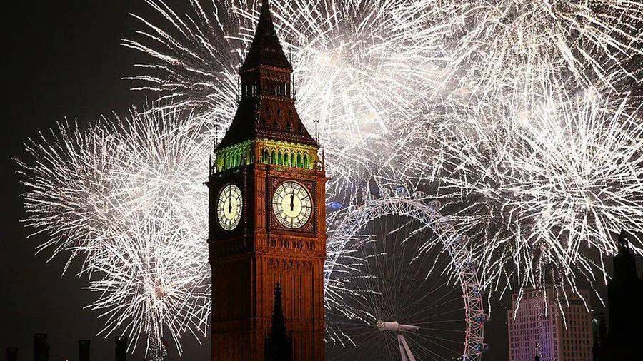London New Years Eve fireworks