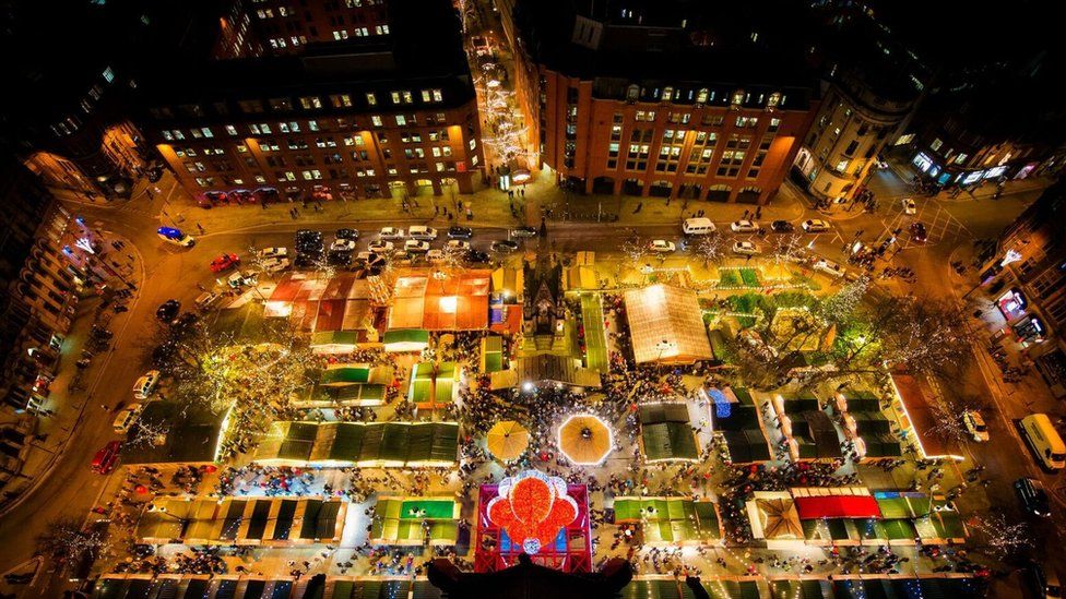 Manchester one of the best lively Christmas markets in the UK