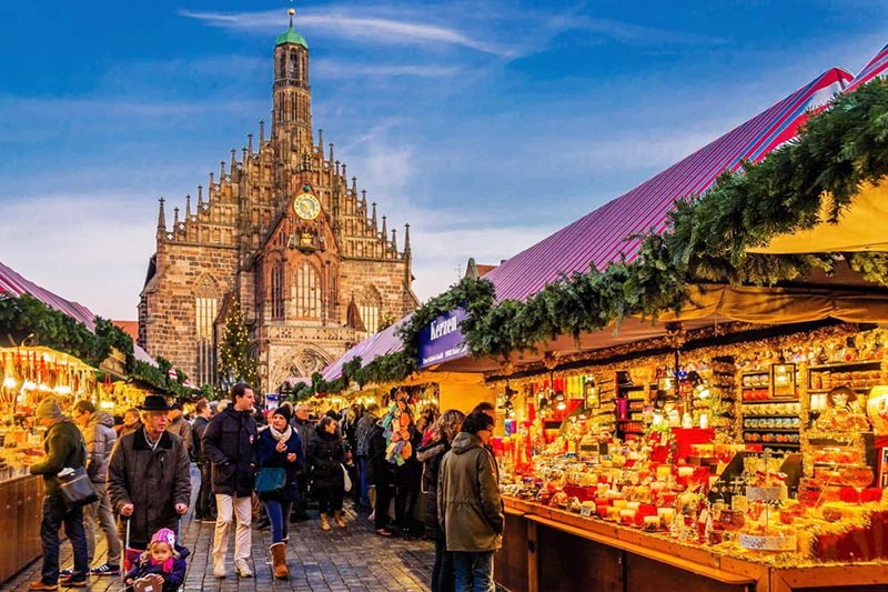 The Christkindlesmarkt in Nuremberg is one of the most beautiful in Germany.