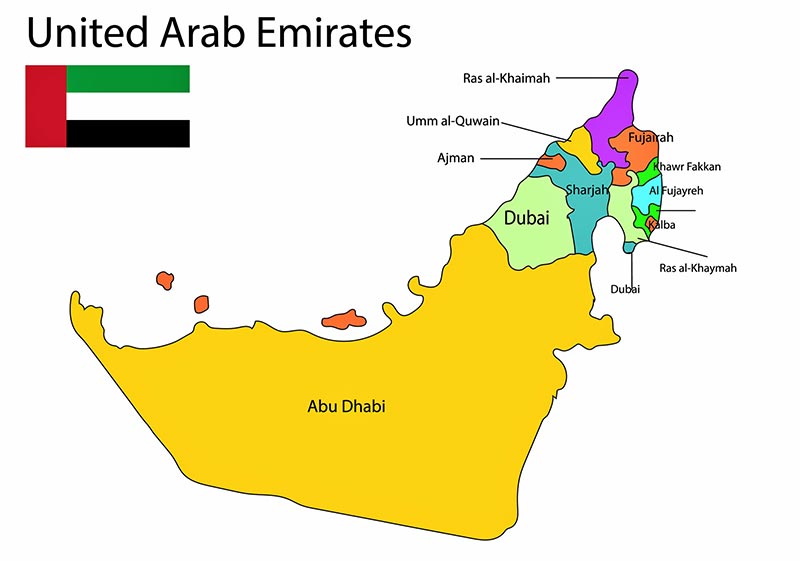 Dubai is simply an emirate under the United Arab Emirates.
