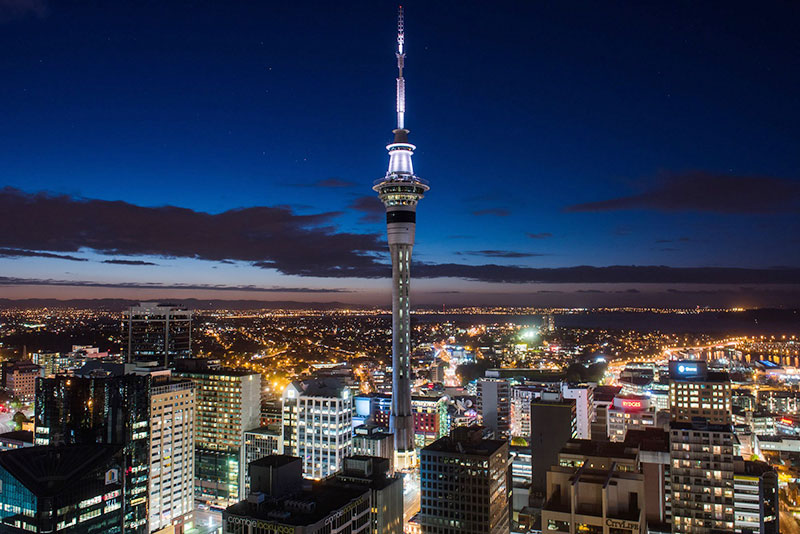 The Sky Tower in New Zealand