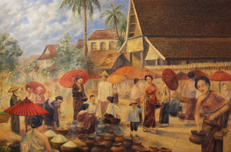 The local market Luang Prabang