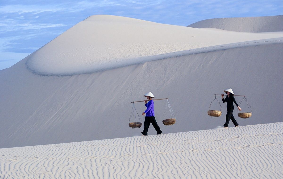 The white sand dune of Mui Ne