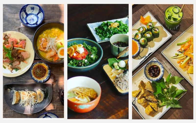The dishes at Here & Now Vegetarian are very popular