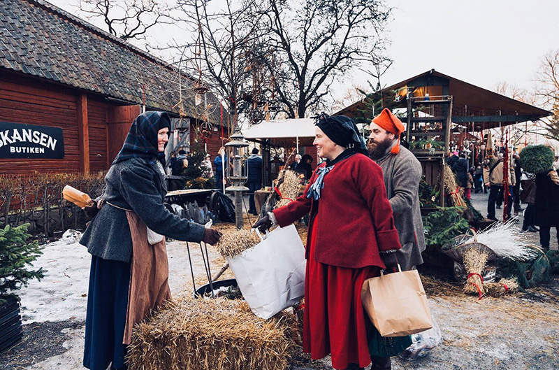Skansen's picturesque and cosy Christmas market has been since 1903.