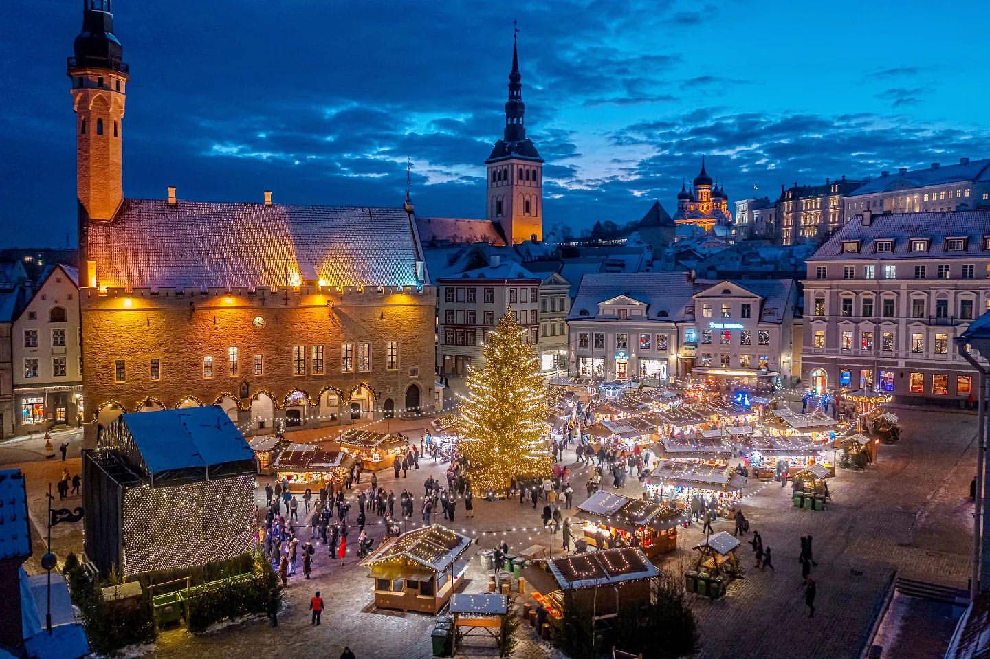 The Tallinn Old Town Christmas spirit in all beauty and magic.