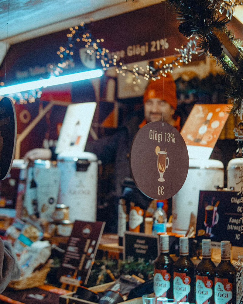 One of several Glögi stands in Tallinn Christmas Market