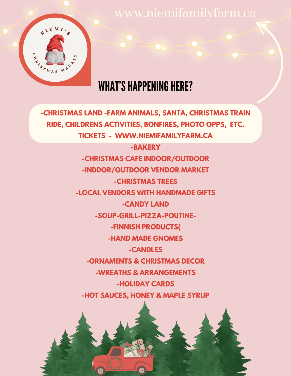 Christmas Market at Niemi Family Farm