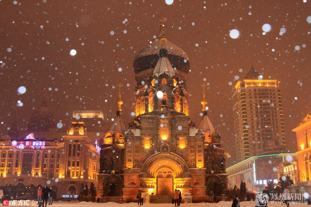 St Sophia's Church in the snow Heilongjiang - Harbin 