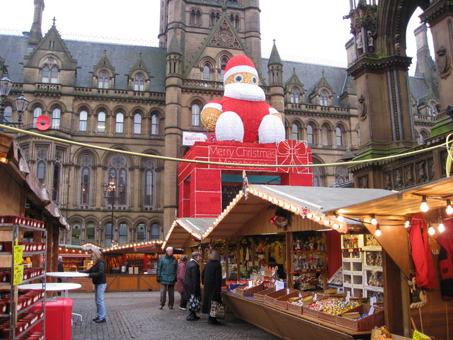 Manchester Christmas Market At Albert Square 