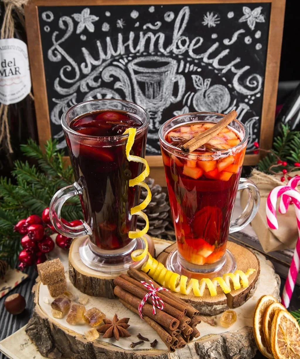 Mulled wine at Christmas in the UK