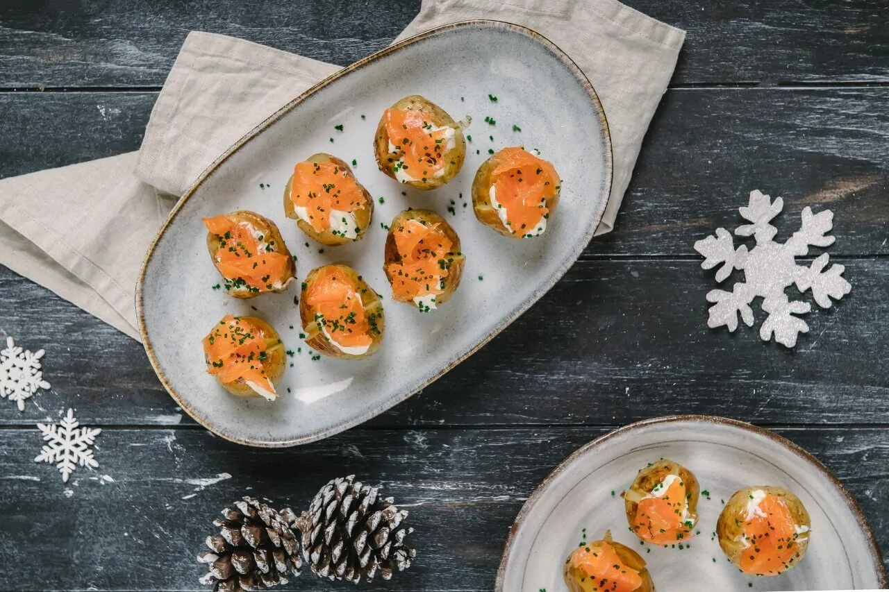 Smoked salmon is a must for any British Christmas dinner.