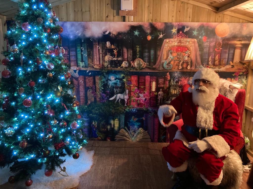 Father Christmas in the UK, at Lotherton Hall 