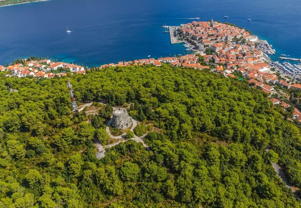 Korcula island in Croatia