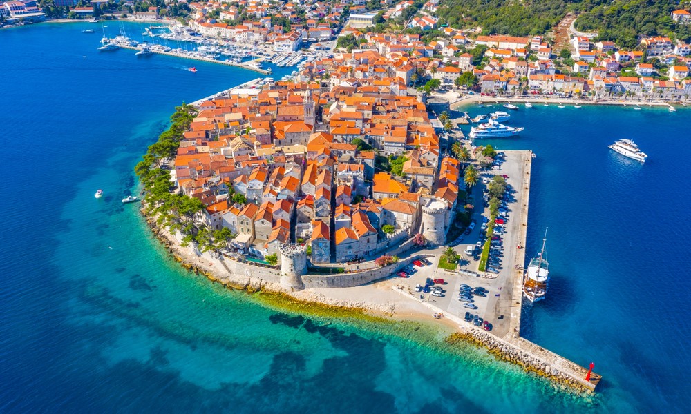 Korcula island is a true gem of the Adriatic on the Balkan coastline