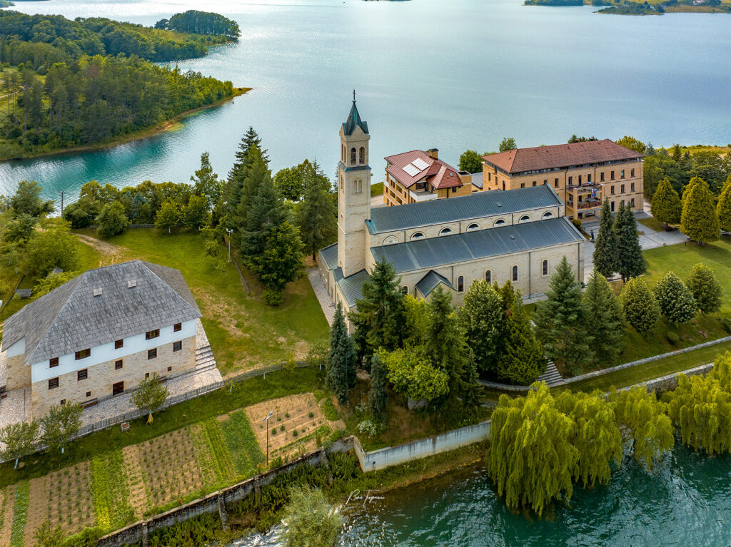 Rama Lake and Franciscan monastery