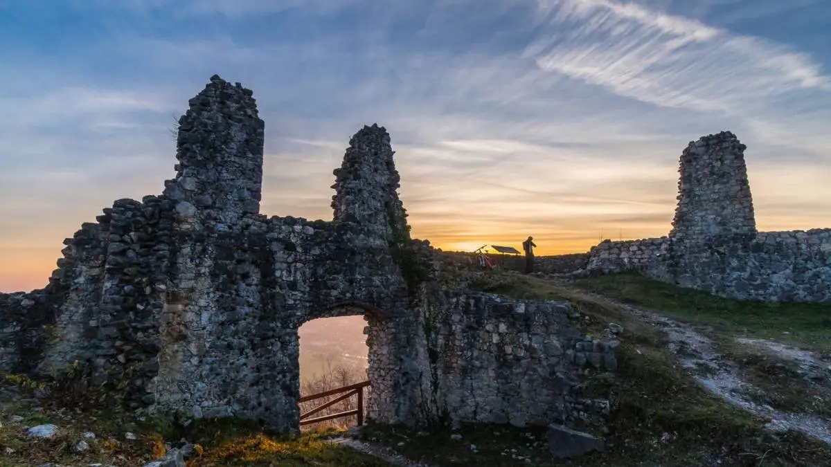 The Old Castle/Stari grad nad Kamnikom in Slovenia