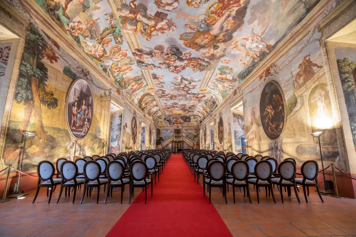 Knight's Hall Brezice Castle in Slovenia