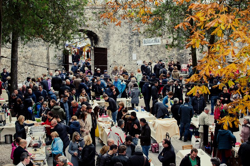 Wine Festival in Štanjel village Slovenia