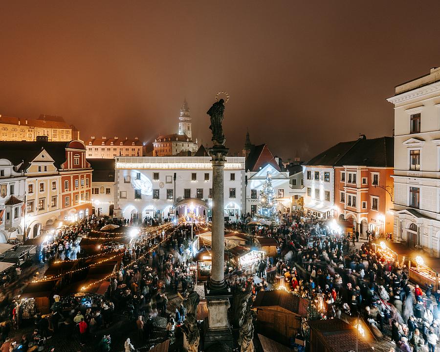 Český Krumlov Christmas market Czech Republic