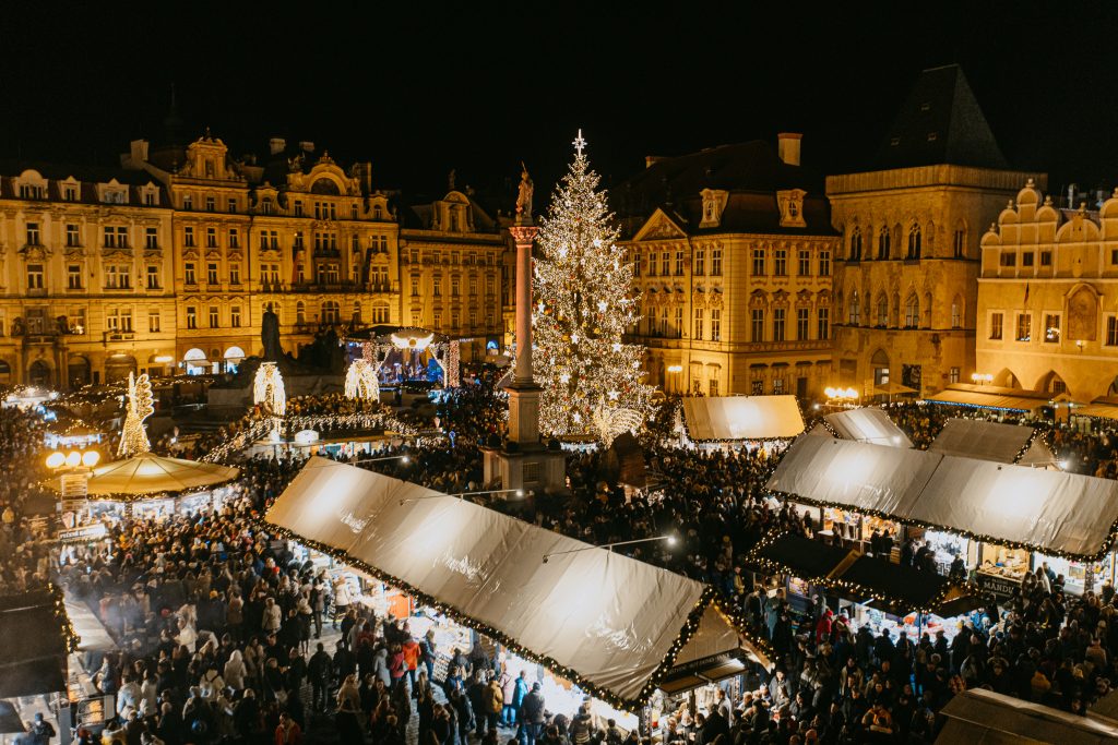 Christmas markets on Old Town Square in Prague